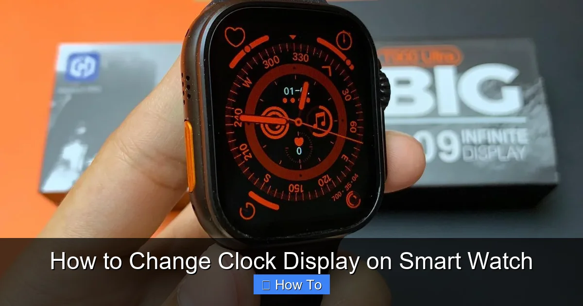 How to Change Clock Display on Smart Watch