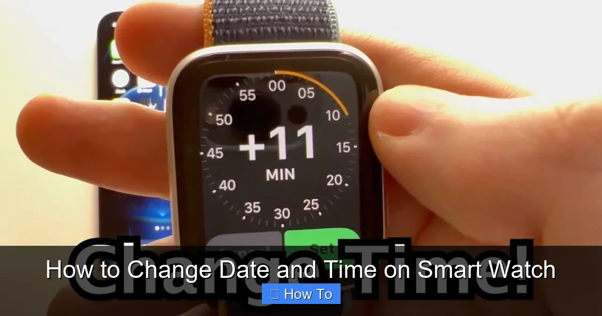 How to Change Date and Time on Smart Watch