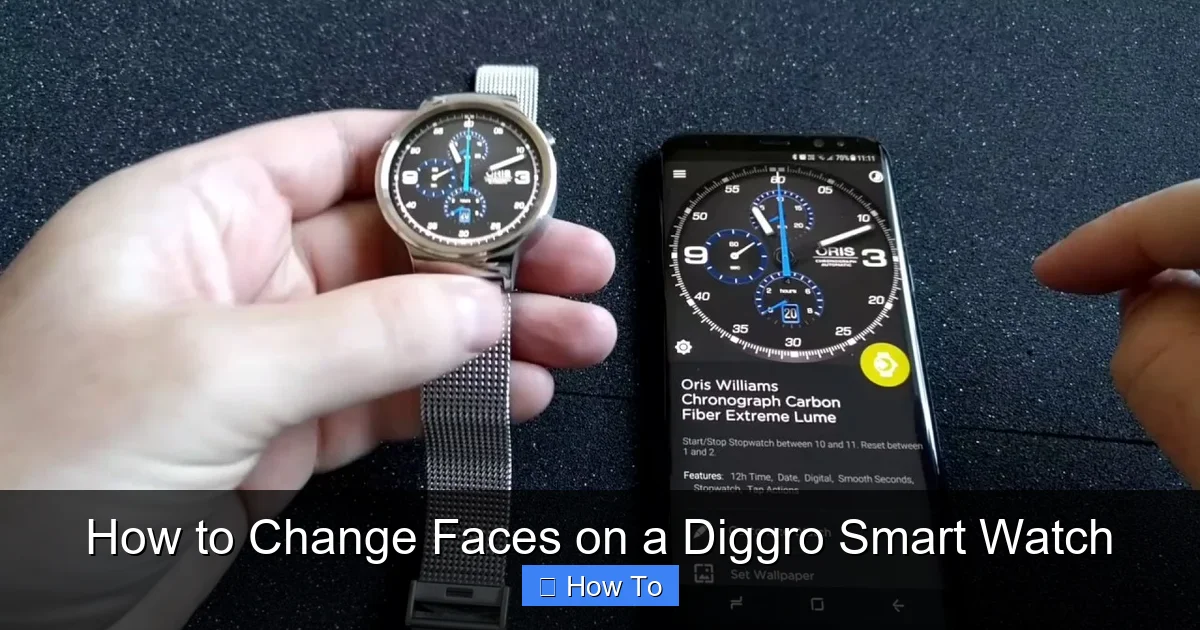 How to Change Faces on a Diggro Smart Watch