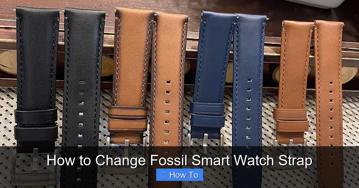 How to Change Fossil Smart Watch Strap