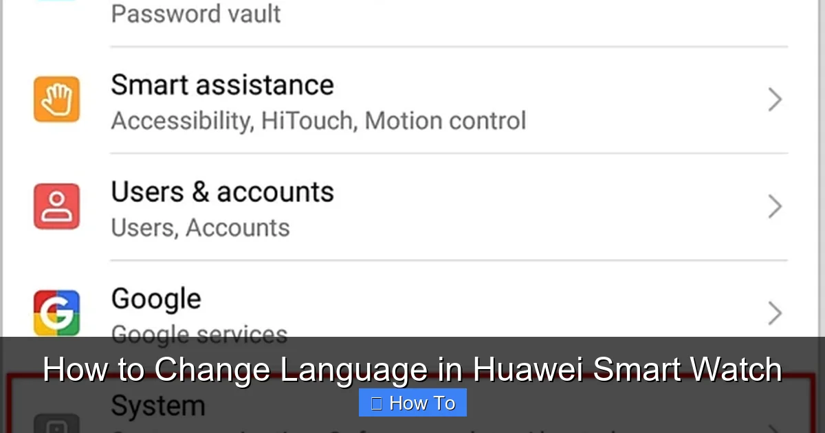 How to Change Language in Huawei Smart Watch