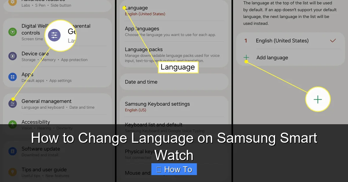 How to Change Language on Samsung Smart Watch