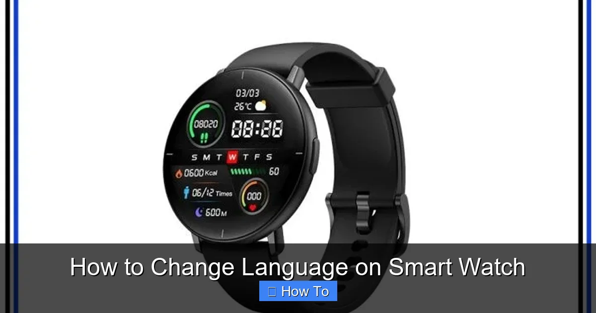 How to Change Language on Smart Watch