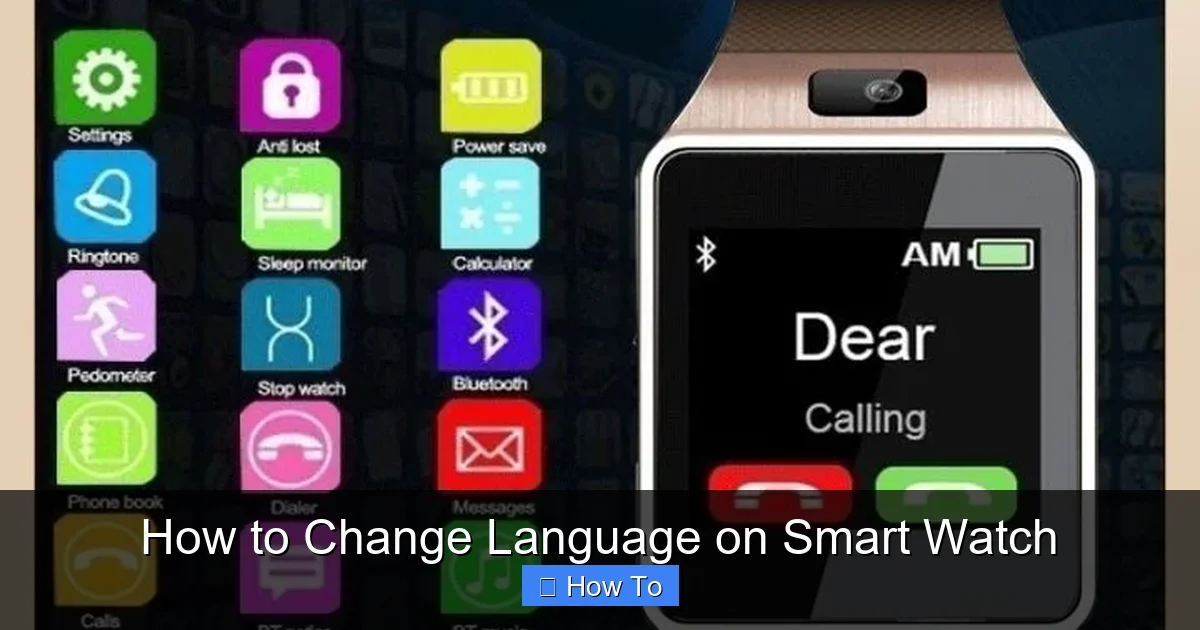 How to Change Language on Smart Watch
