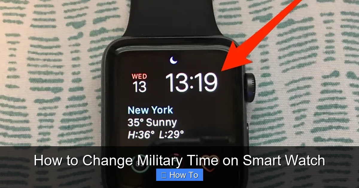 How to Change Military Time on Smart Watch