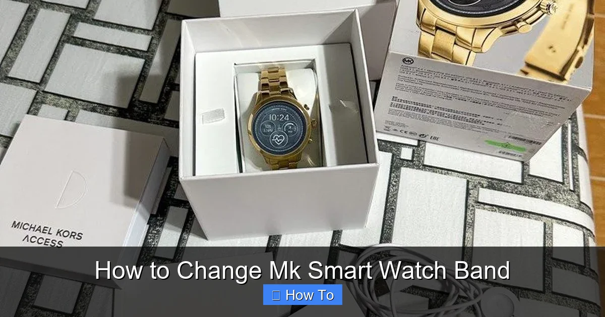 How to Change Mk Smart Watch Band