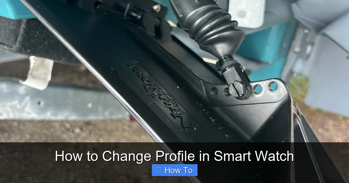 How to Change Profile in Smart Watch