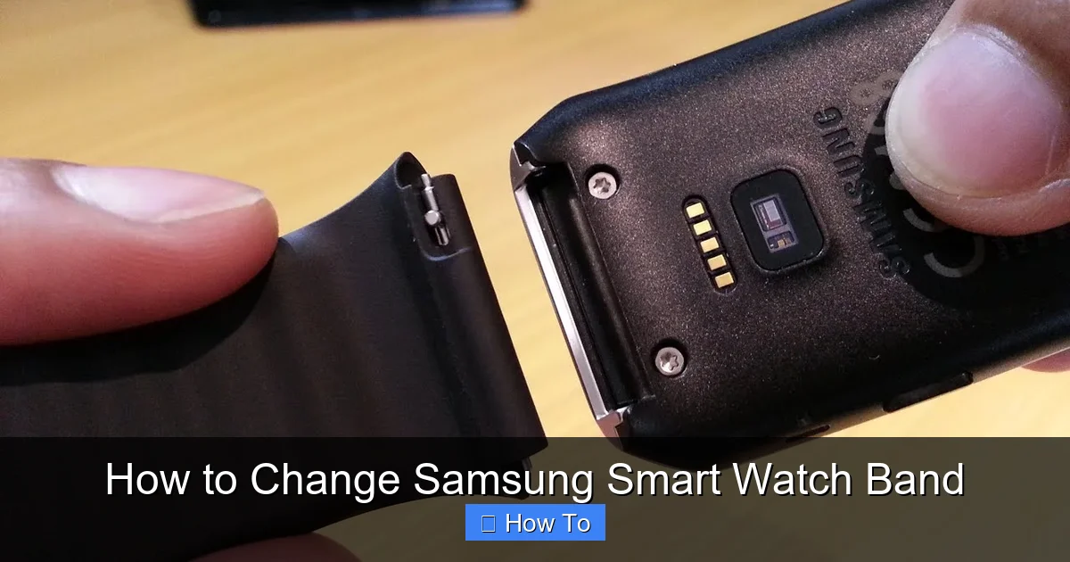 How to Change Samsung Smart Watch Band