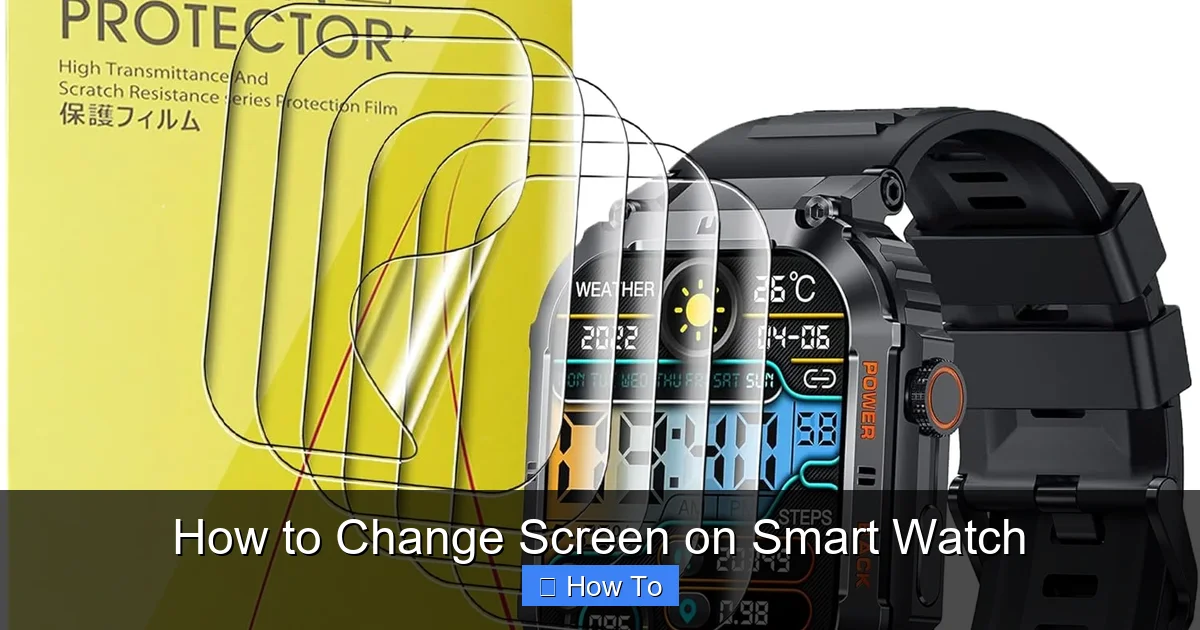 How to Change Screen on Smart Watch