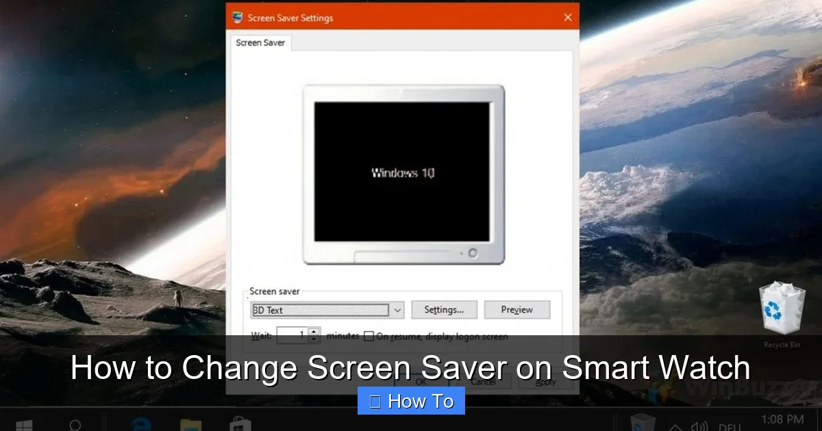 How to Change Screen Saver on Smart Watch