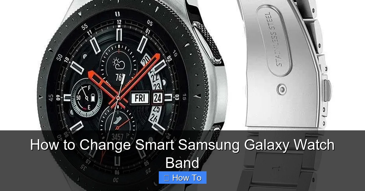 How to Change Smart Samsung Galaxy Watch Band