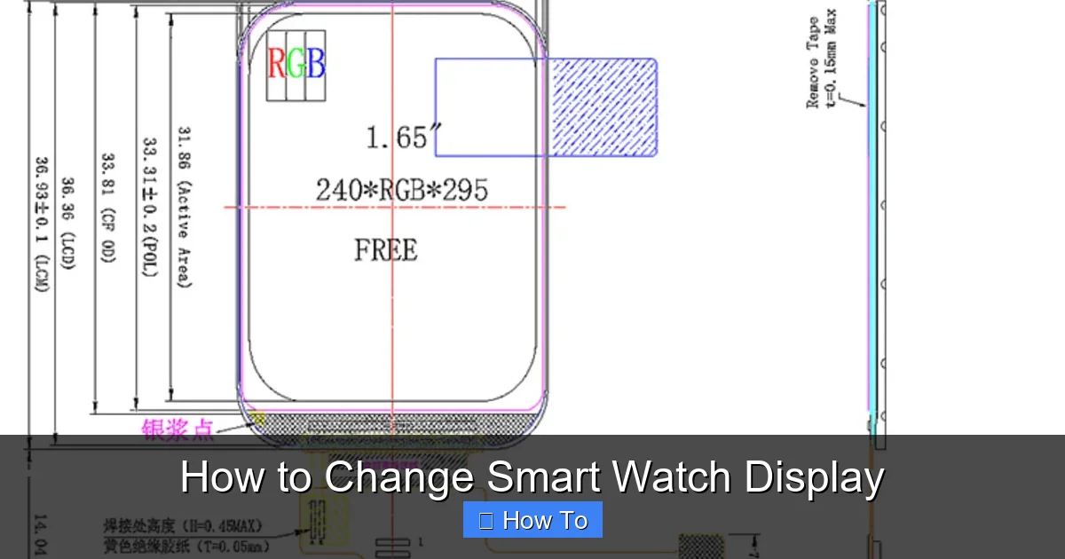 How to Change Smart Watch Display