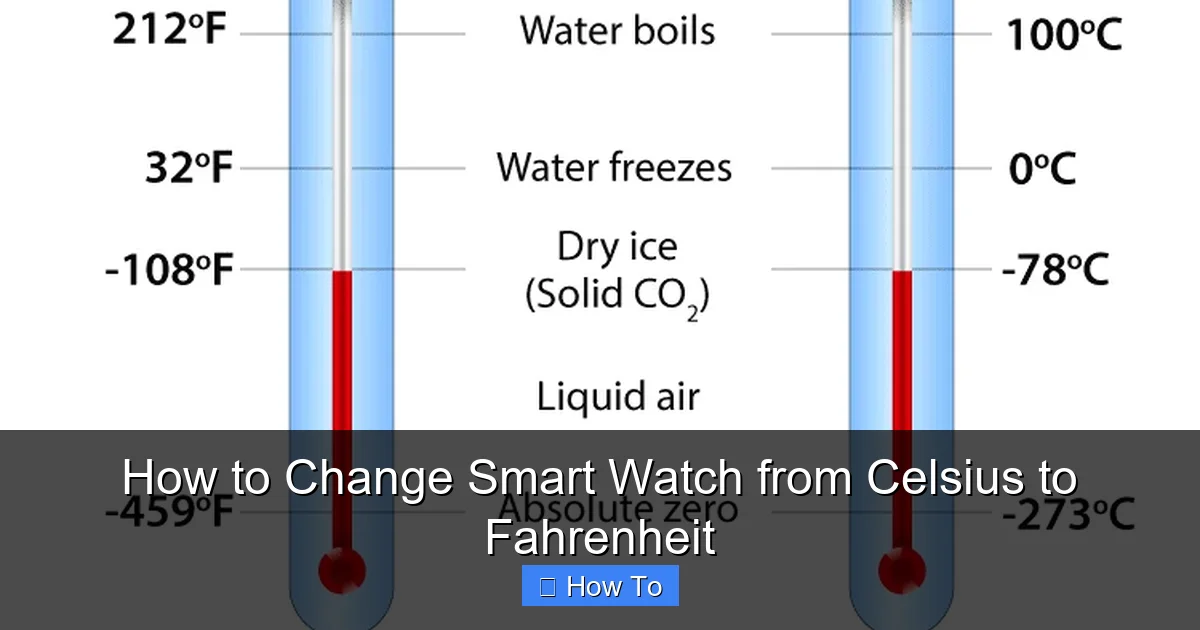 How to Change Smart Watch from Celsius to Fahrenheit