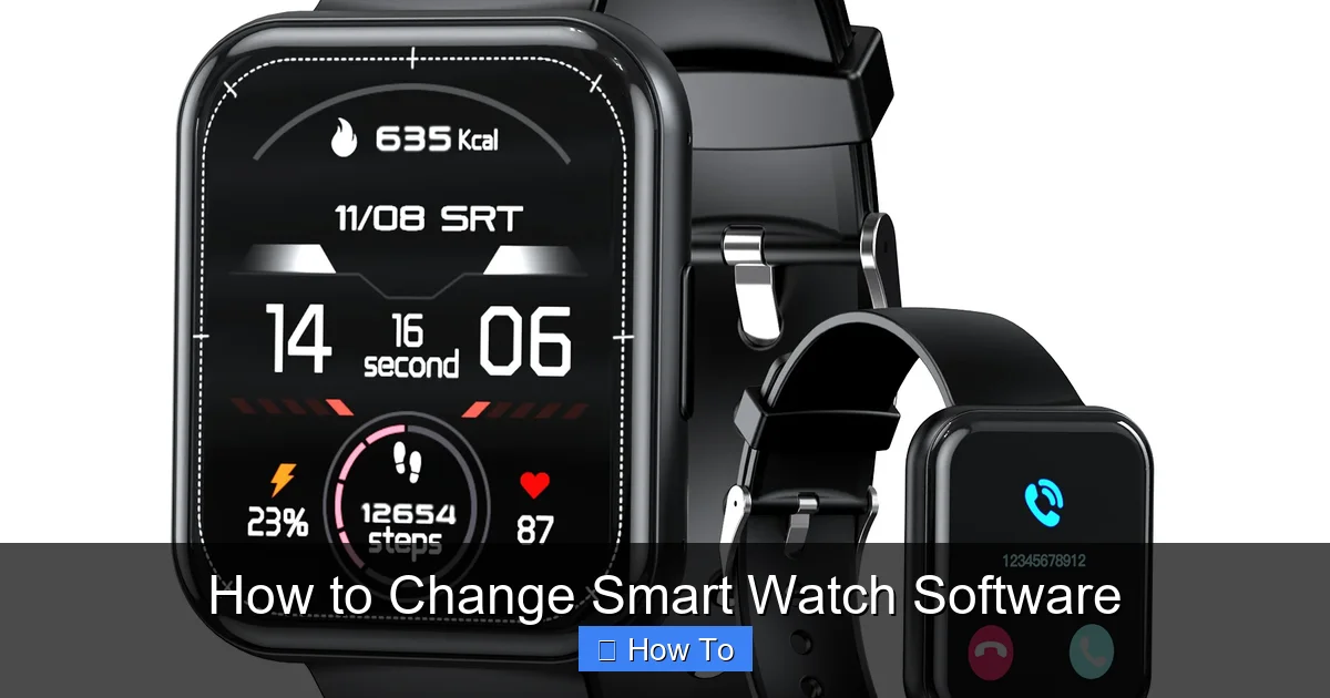 How to Change Smart Watch Software