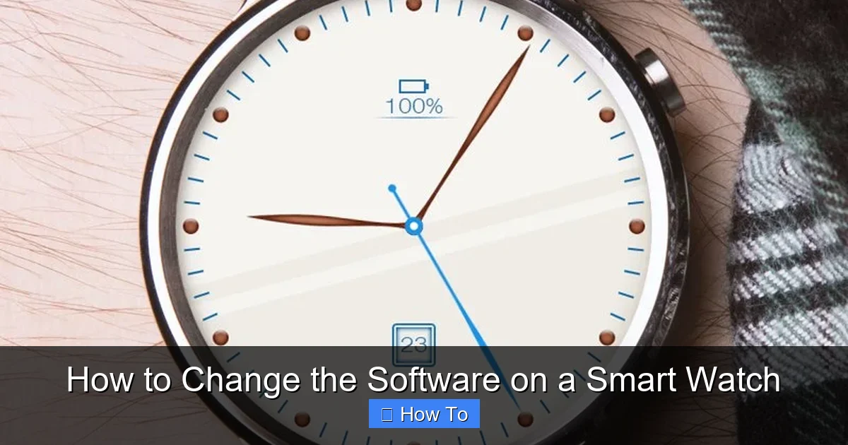 How to Change the Software on a Smart Watch