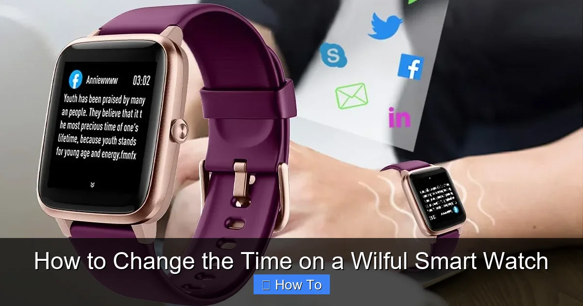 How to Change the Time on a Wilful Smart Watch