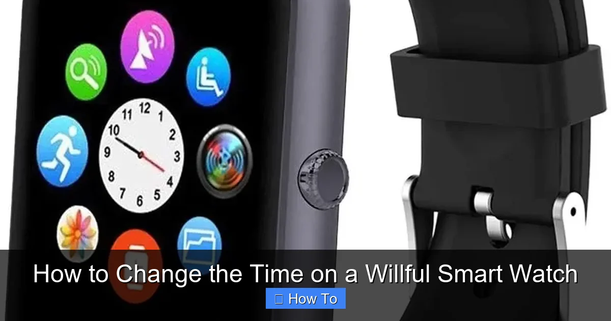 How to Change the Time on a Willful Smart Watch