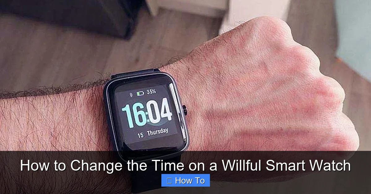 How to Change the Time on a Willful Smart Watch
