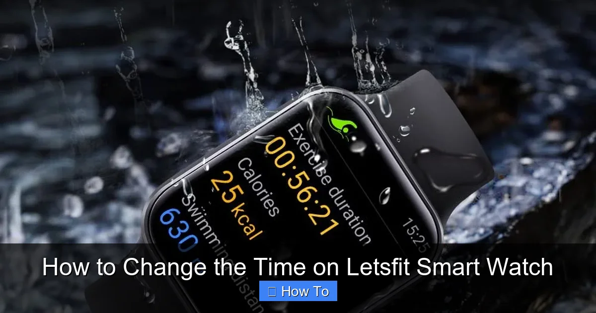 How to Change the Time on Letsfit Smart Watch