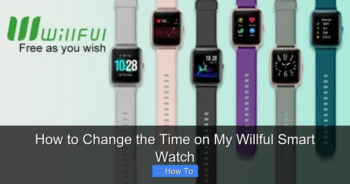 How to Change the Time on My Willful Smart Watch