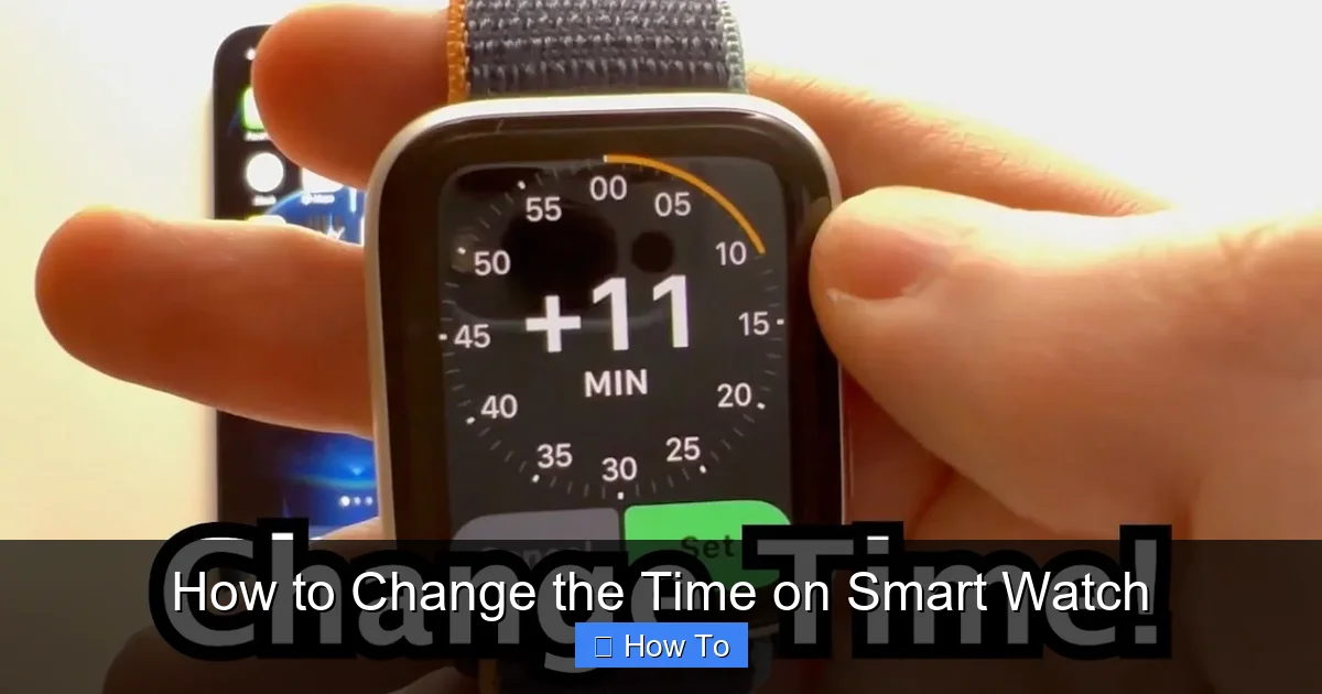 How to Change the Time on Smart Watch