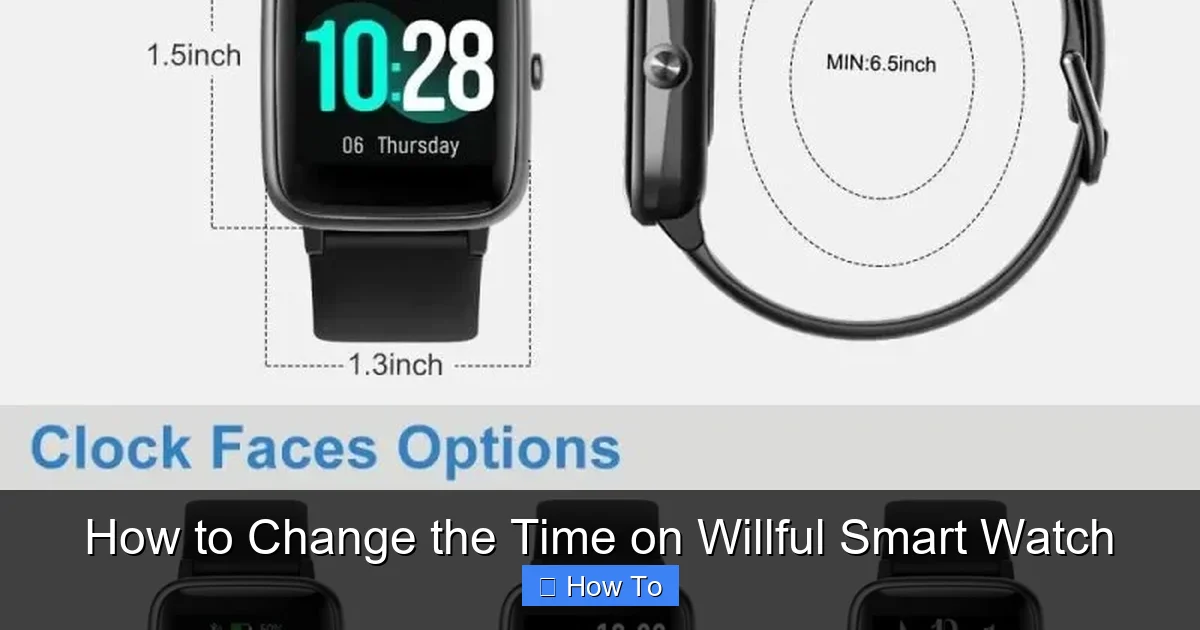 How to Change the Time on Willful Smart Watch