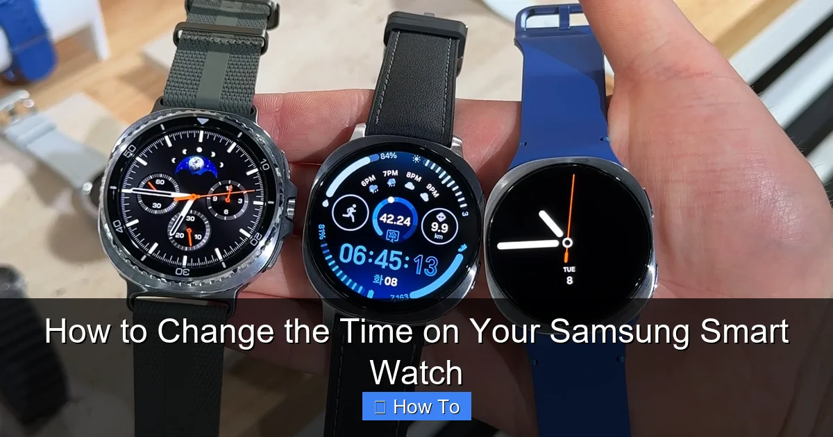 How to Change the Time on Your Samsung Smart Watch