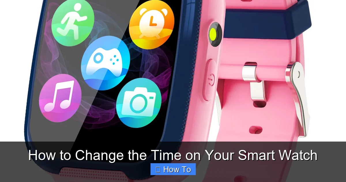 How to Change the Time on Your Smart Watch