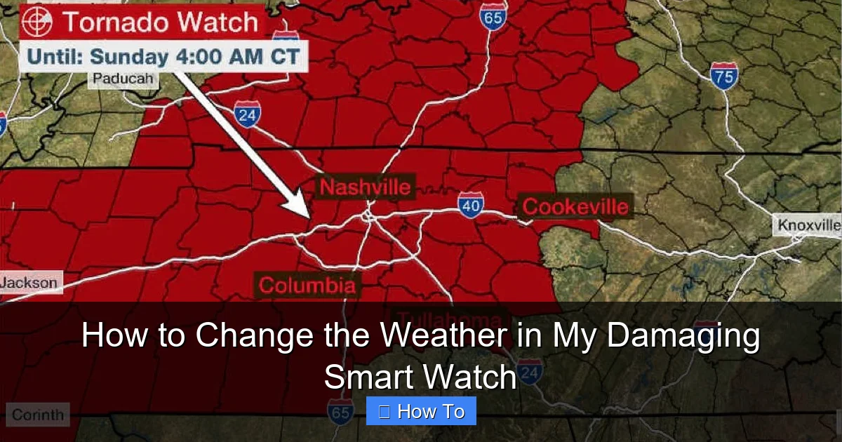 How to Change the Weather in My Damaging Smart Watch