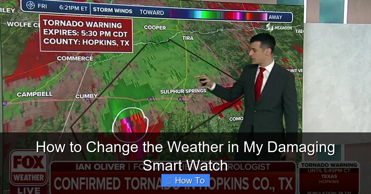 How to Change the Weather in My Damaging Smart Watch