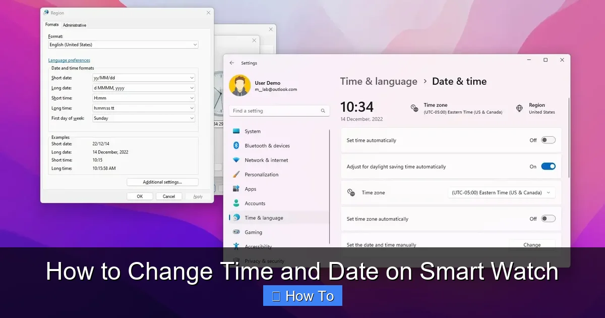 How to Change Time and Date on Smart Watch