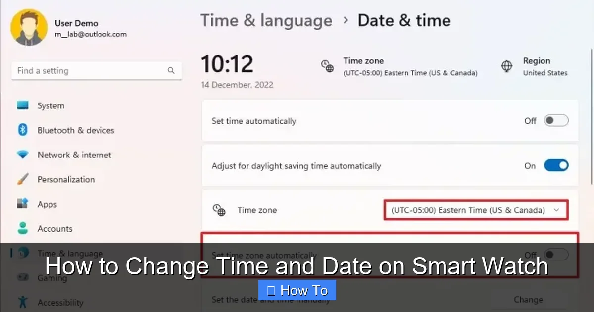 How to Change Time and Date on Smart Watch