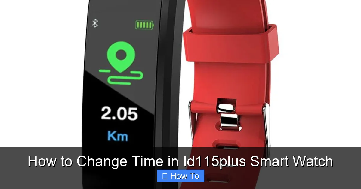 How to Change Time in Id115plus Smart Watch