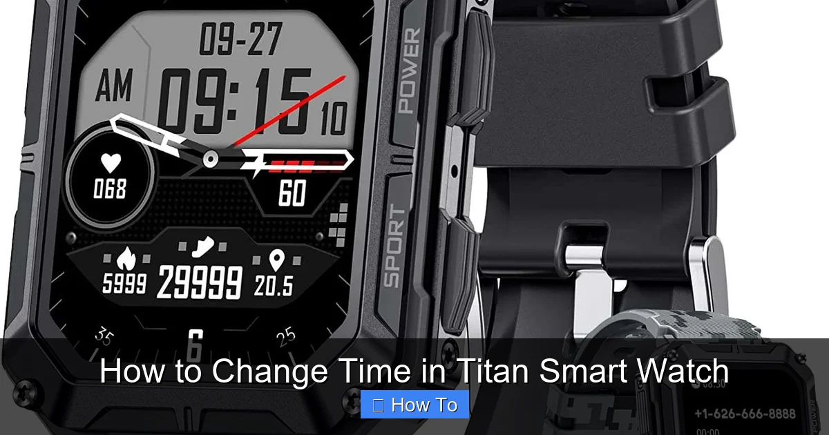How to Change Time in Titan Smart Watch