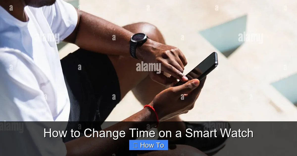 How to Change Time on a Smart Watch