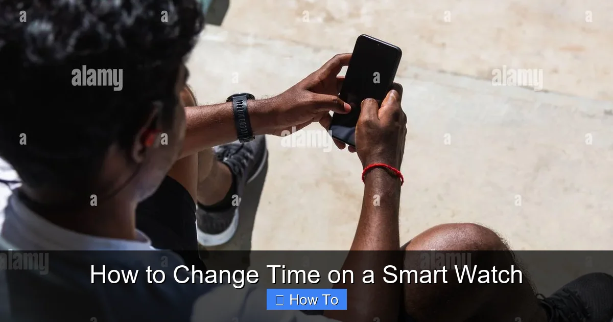 How to Change Time on a Smart Watch