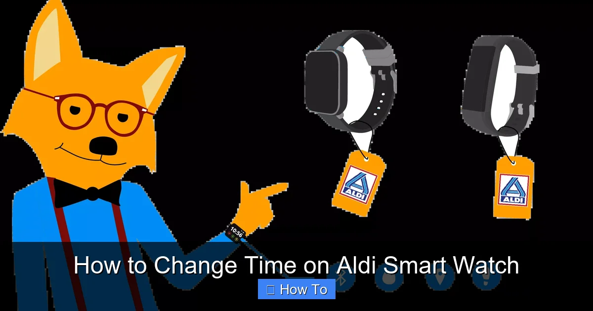How to Change Time on Aldi Smart Watch