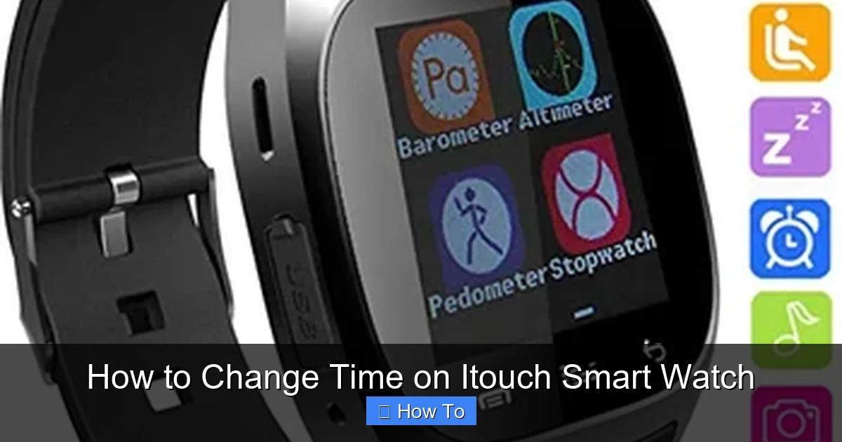 How to Change Time on Itouch Smart Watch