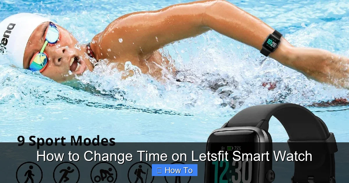 How to Change Time on Letsfit Smart Watch
