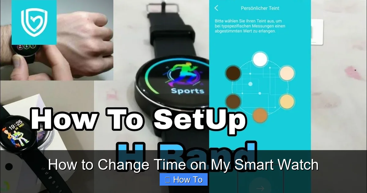 How to Change Time on My Smart Watch