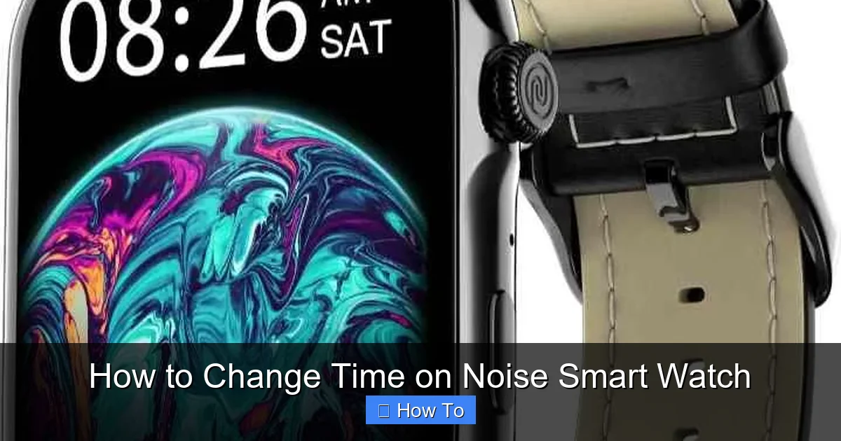 How to Change Time on Noise Smart Watch