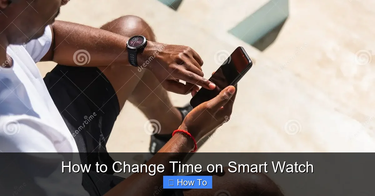 How to Change Time on Smart Watch