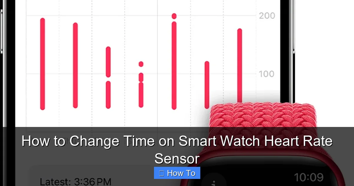 How to Change Time on Smart Watch Heart Rate Sensor