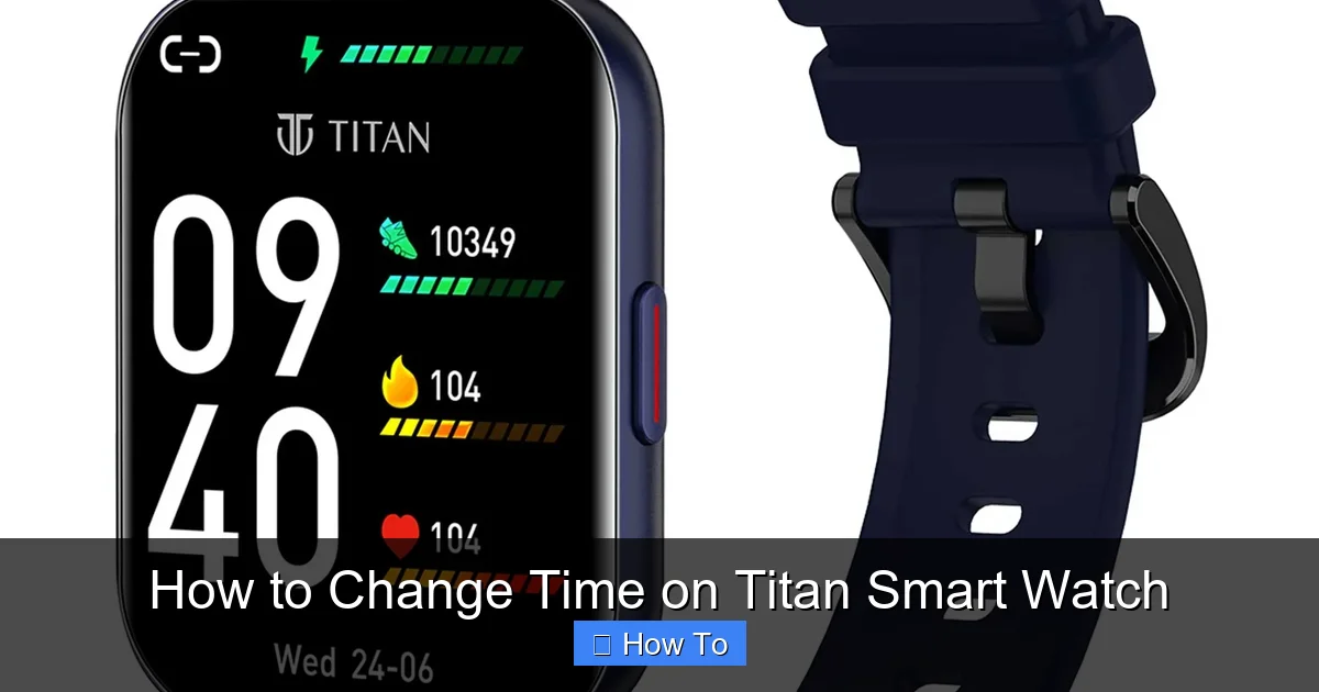 How to Change Time on Titan Smart Watch