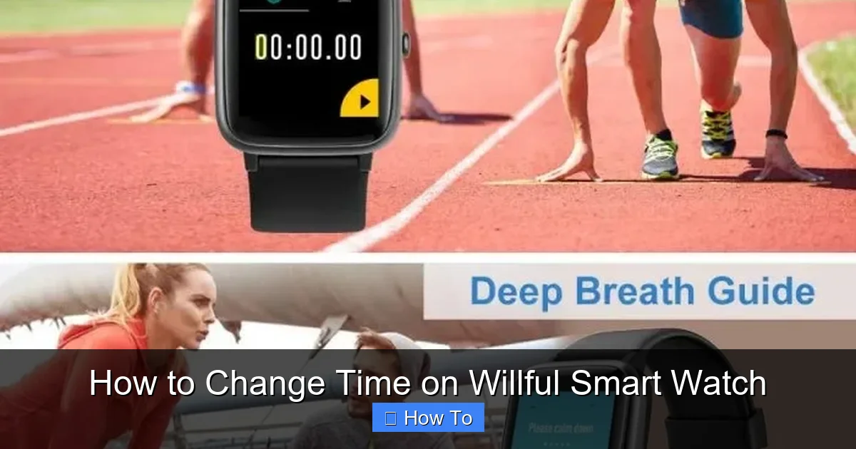 How to Change Time on Willful Smart Watch