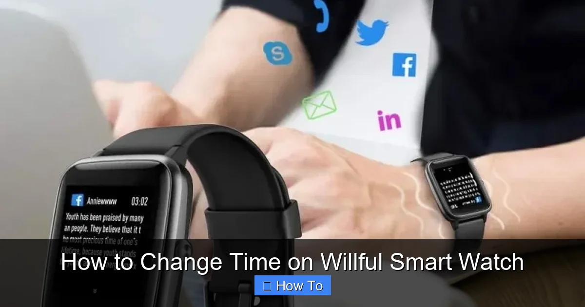 How to Change Time on Willful Smart Watch