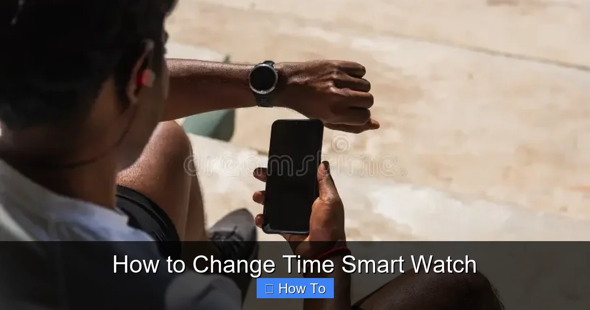How to Change Time Smart Watch