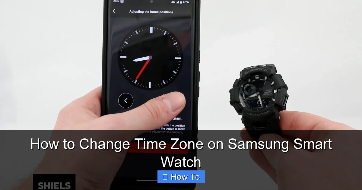 How to Change Time Zone on Samsung Smart Watch