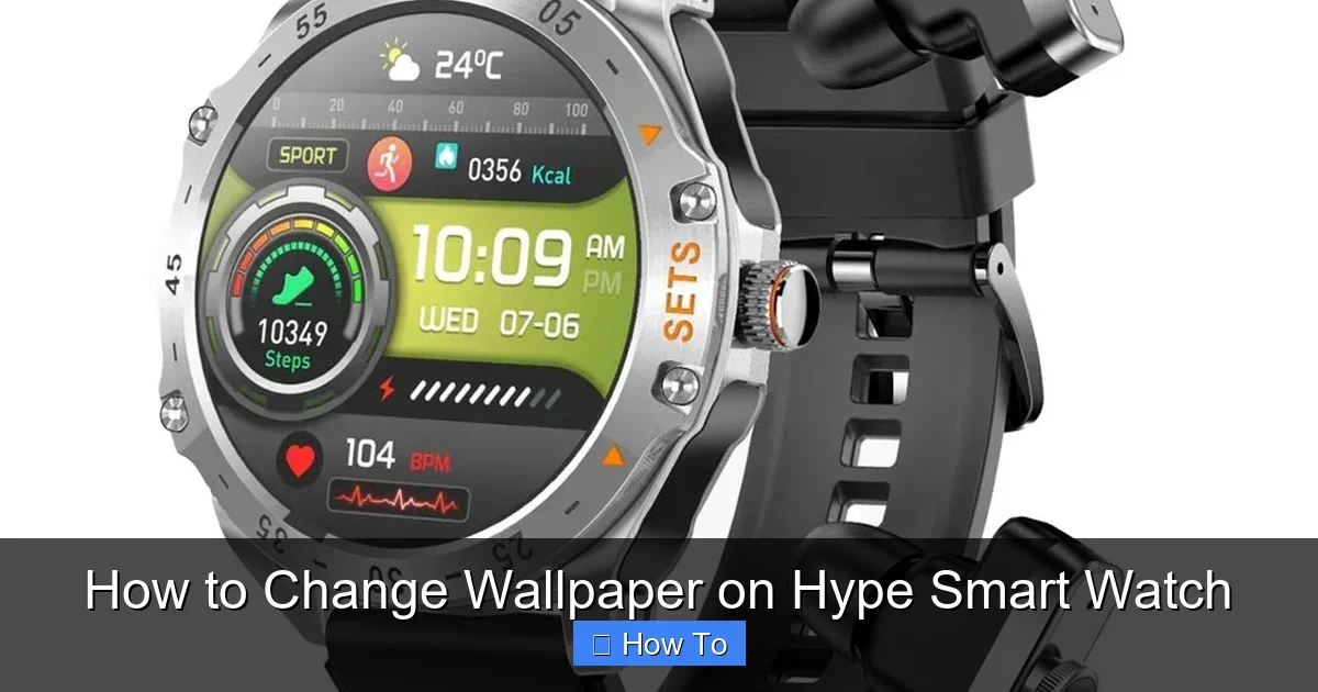 How to Change Wallpaper on Hype Smart Watch