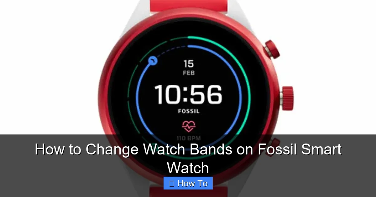 How to Change Watch Bands on Fossil Smart Watch